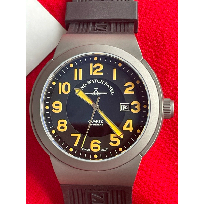 นาฬิกานักบินไทเทเนียมเบาสุดๆระบบควอทซ์ MILITARY PILOT ZENO WATCH BASEL TITANIUM SWISS MADE QUARTZ 42