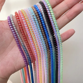 พร้อมส่ง ตัวถนอมสายชาร์จ ยาว1.5เมตร สายเกลียว กันสายหัก หลายสี