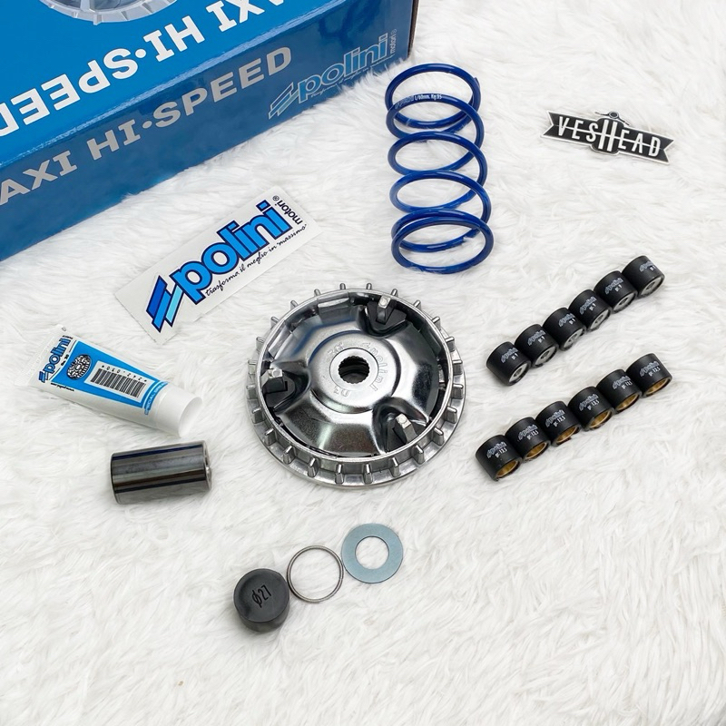 Polini 🇮🇹 ชุดชาม หน้า Vespa Sprint / Primavera / GTS / GTV / LX125 / LX150 / S125 / S150 สปริงทอร์ค ชาม เวสป้า