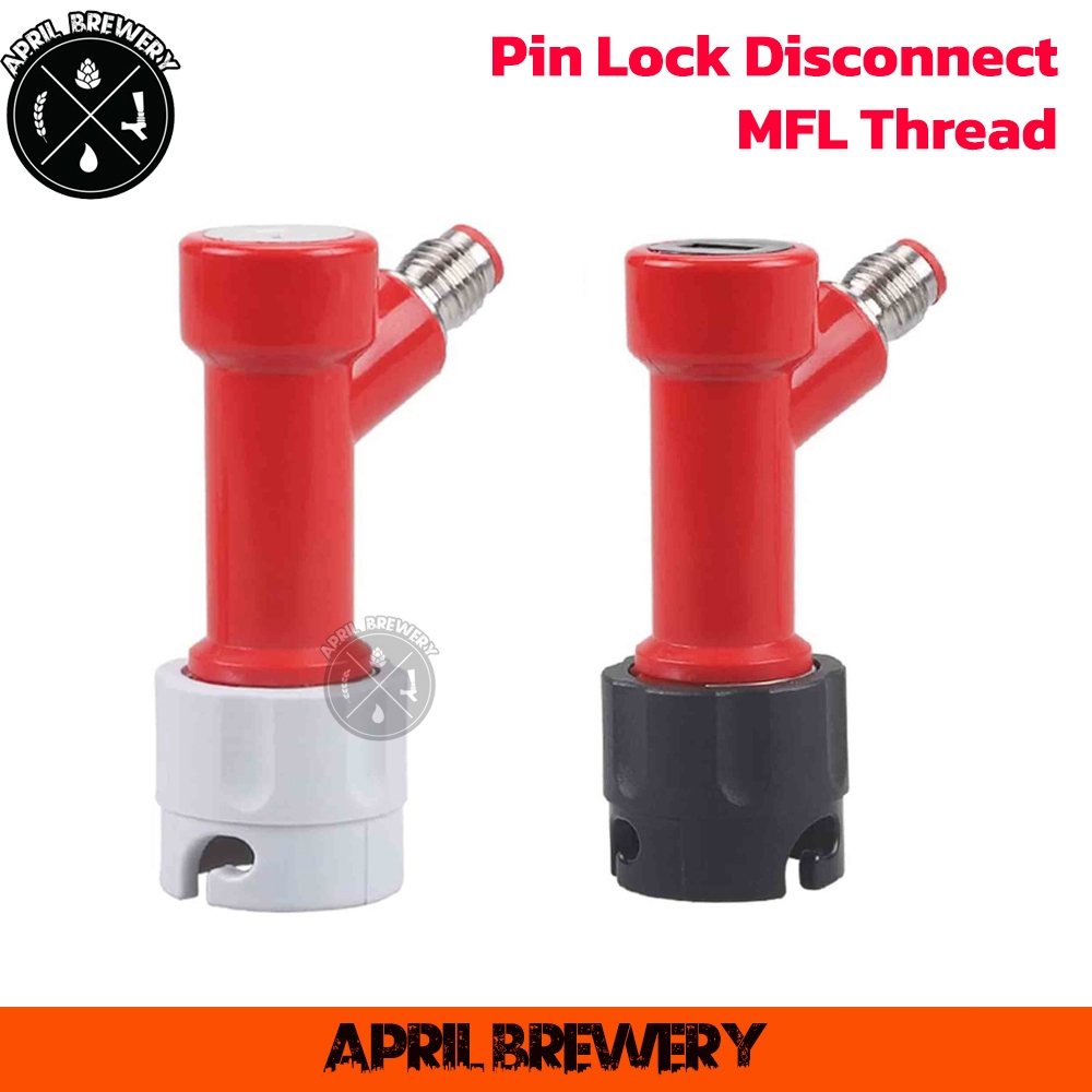 Pin Lock Disconnect MFL Thread  Grey/Gas และ Black/Liquid  หัว Ball Lock ต่อ Keg
