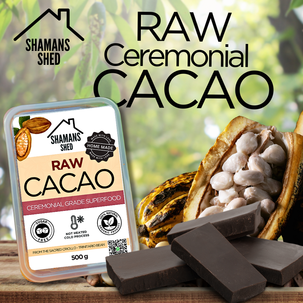 RAW Ceremonial Cacao 100% – Cold-Pressed Natural Process – Sugar-Free – คาเคาดิบสกัดเย็น 100%