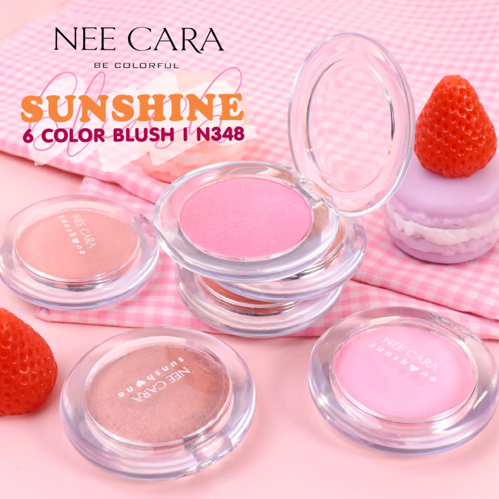 New!! Nee cara be colorful sunshine blush [N348] นีคาร่า บีคัลเลอร์ฟูล ซันไซน์ บลัช บลัชออน ปัดแก้ม เนื้อนุ่ม เกลี่ยง่าย