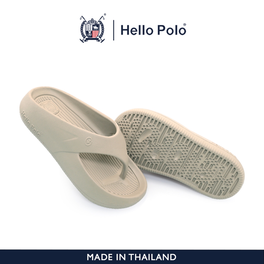 รองเท้าแตะลำลอง Hello Polo แตะหูนีบ EVA พื้นนุุ่ม รองเท้าแฟชั่นผู้หญิง HP8038 กันน้ำกันลื่น เสริมส้น