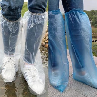 ที่ครอบรองเท้ากันฝน ทำจากวัสดุPEอย่างหนา ยืดหยุ่นเบา กันน้ำแ…