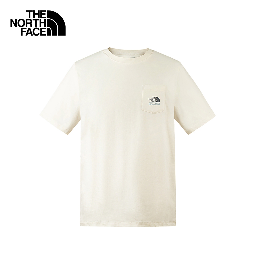 THE NORTH FACE U 1966 POCKET SS TEE - AP - WHITE DUNE เสื้อยืดแขนสั้น