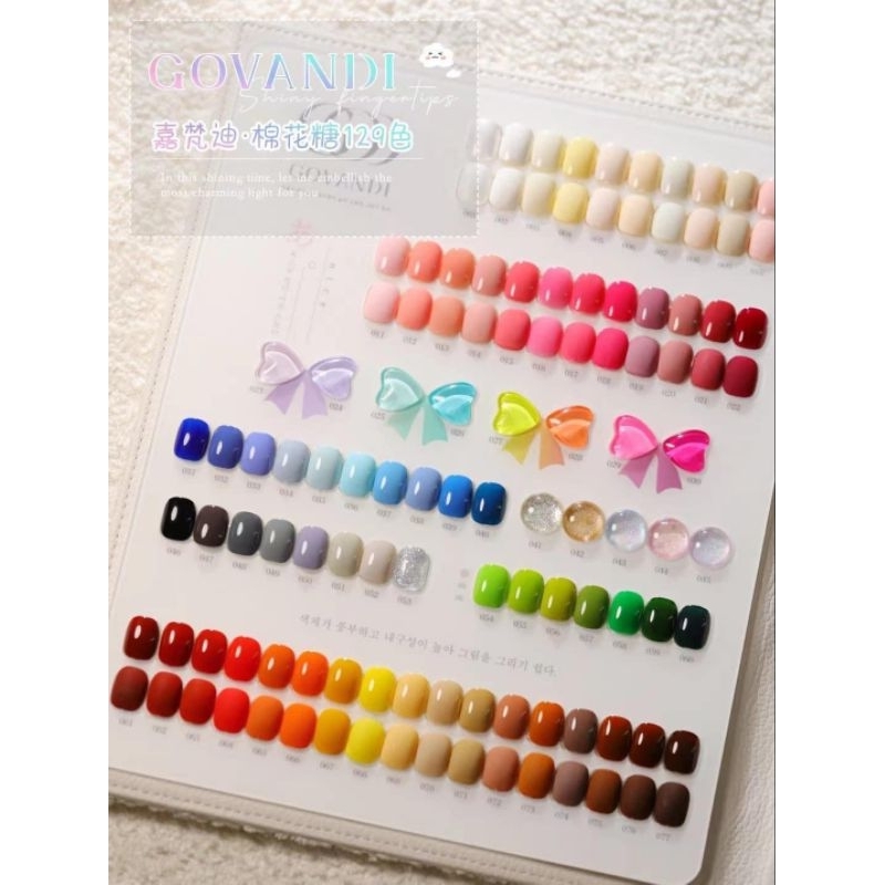 สีเจล สีเจลแยกขวด   แบรนด์ Govandi✨🤍 มีพร้อมส่งหน้าร้าน ไม่ต้องรอพรีค่ะ(สนใจยกเซ็ททักสอบถามได้ค่ะ) - รูปที่ 7