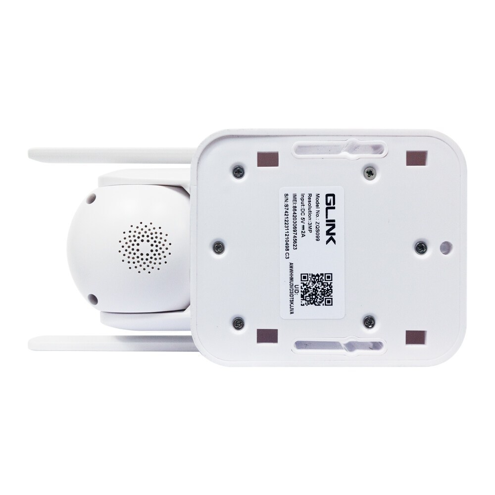 Glink ZQS099 กล้องวงจรปิดไร้สาย มีแบตเตอรี่ในตัว Solar PTZ 3MP รองรับซิม 3G/4G LTE ภาพสี24ชม. พูดคุยโต้ตอบได้