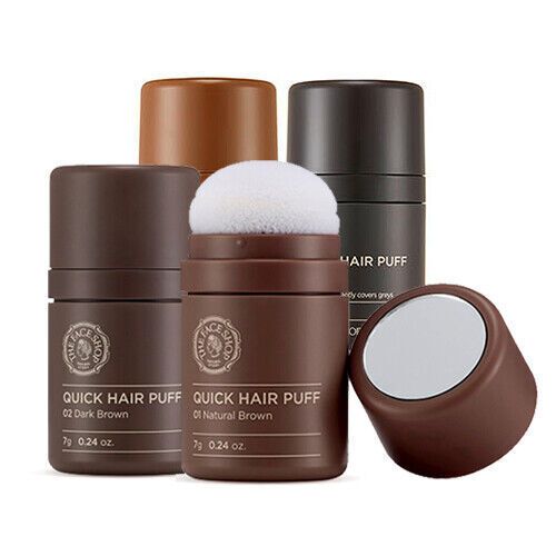 THE FACE SHOP Quick Hair Puff มี2สีให้เลือก #01 Natural Brown 7g.#02 Dark Brown 7g.