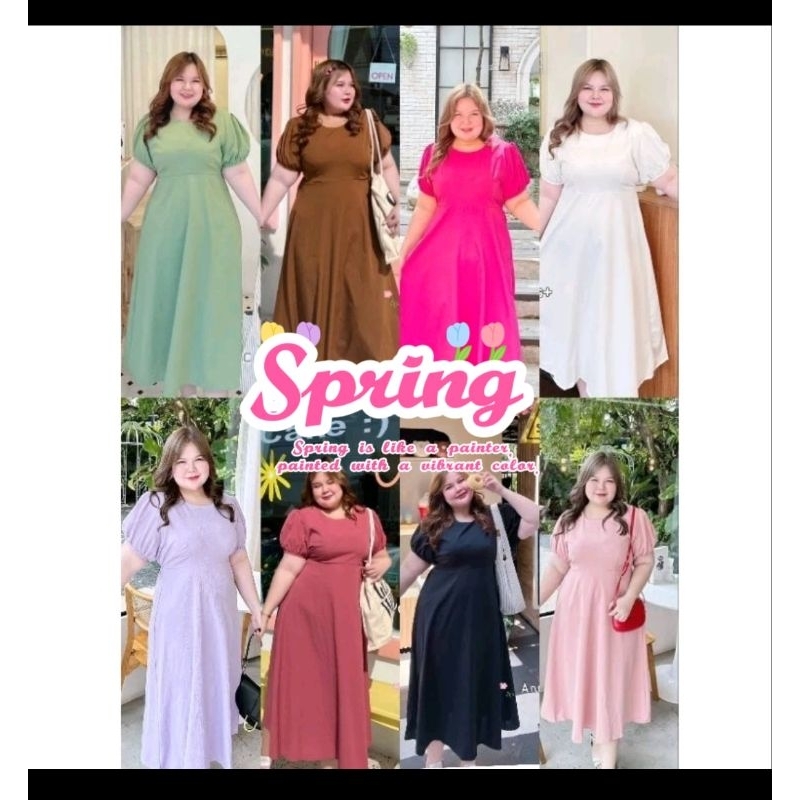 Anna plus ชุดเดรสยาว สไตล์สาวเกาหลี