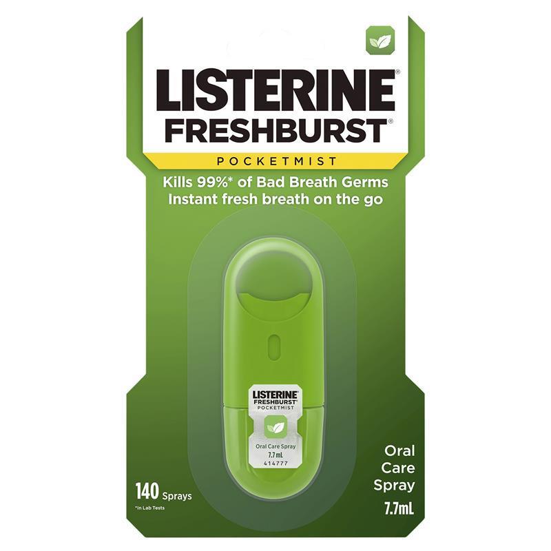 Listerine Pocketmist Oral Care Spray Freshburst 7.7mL สเปรย์พ่นปาก ช่วยให้ปากหอม