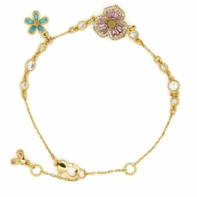 สร้อยข้อมือดอกไม้สีหวาน Kate Spade Fleurette Line Bracelet