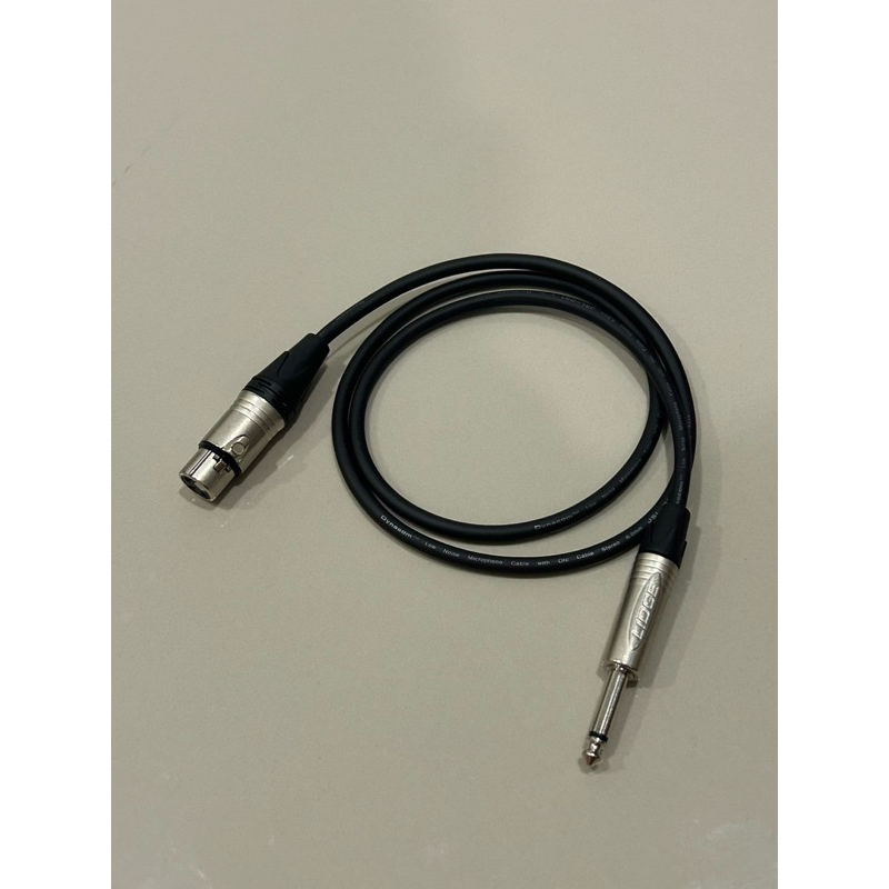 สายไมค์XLRfm-TSทำจากสายชีลสเตอริโอยี่ห้อDynacomกัวยี่ห้อLidge