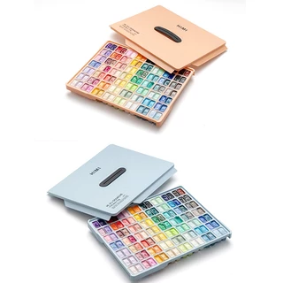 MIYA Himi 112สี×12 กรัม ถ้วยคู่ ผงน้ำชุดสี ถ้วยเยลลี่เลือกหลายสี สีน้ำและโปสเตอร์ ปลอดสารพิษสีสันสดใส เคสแบบพกพา Gouache