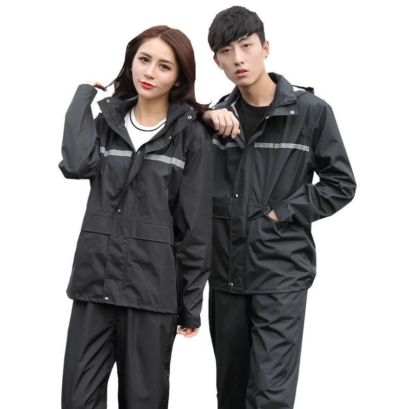 เสื้อกันฝนแบบแยกเสื้อและกางเกง มีที่กันหน้า thumbnail 5
