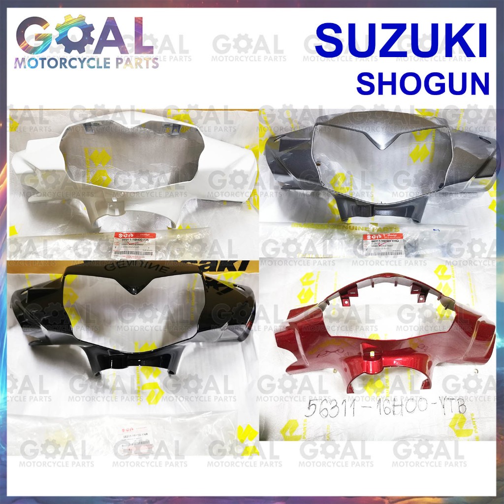 ฝาครอบแฮนด์ ตัวหน้า SHOGUN 125 แท้ศูนย์ Suzuki 56311-16H00 FL125S โชกุน เลือกสีได้ ชุดสี ฝาครอบ