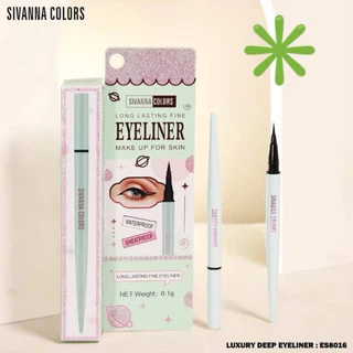อายไลเนอร์ ES8008 และ ES8016 sivanna ติดทน กันน้ำ ไม่เลอะ