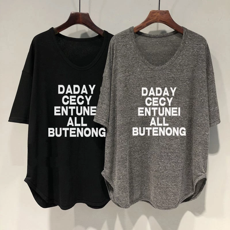 เสื้อยืดสาวอวบอ้วนไซส์ใหญ่ oversize เสื้อผ้าแฟชั่นฤดูร้อนมาใหม่ เสื้อโอเวอร์ไซส์สไตล์ผู้หญิง ลําลองทรงหลวมสไตล์เกาหลี thumbnail 7