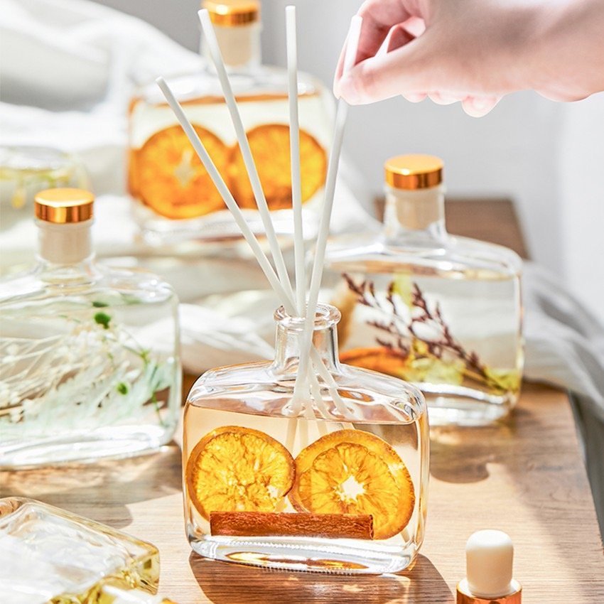 ก้านน้ำหอม ก้านไม้หอมปรับอากาศ 100มล พร้อมกล่อง น้ำมันหอมระเหย น้ำหอมอโรม่า  X142