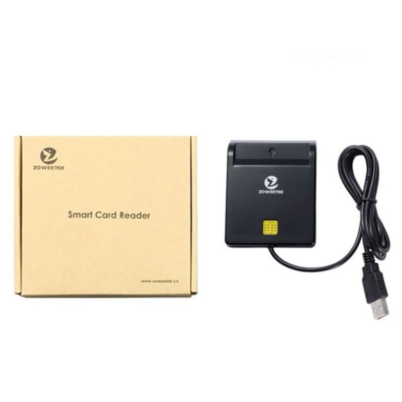 รุ่นล่าสุด 2024 เครื่องอ่านบัตรประชาชน Smart Card Reader รุ่น Zw-12026-1