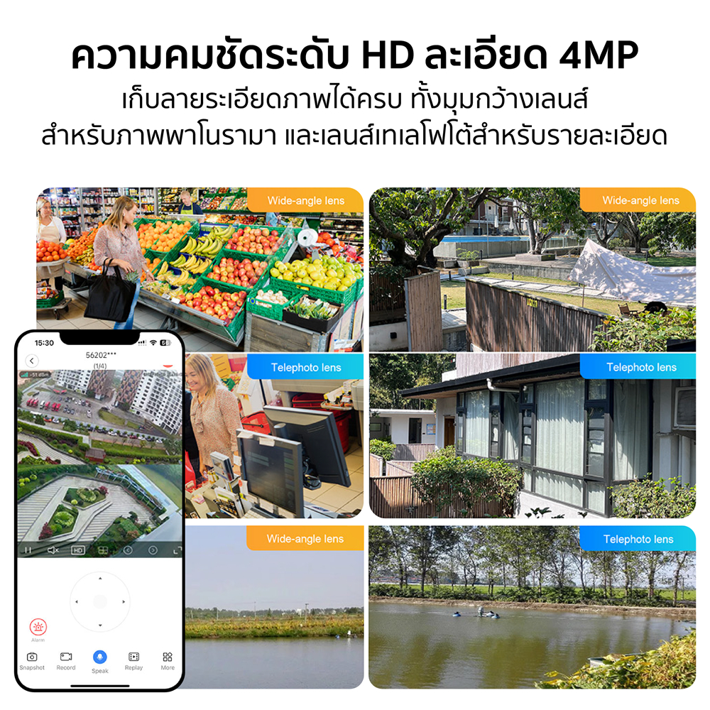 [ลดเหลือ 1104] XiaoVV BP3 กล้องวงจรปิดนอกบ้าน 2 เลนส์ ความละเอียด 2MP+2MP เชื่อมต่อไร้สาย WIFI 2.5K -1Y
