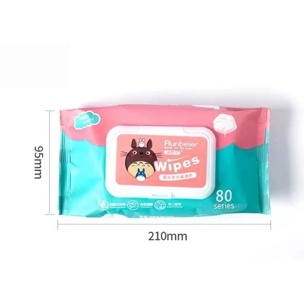 ทิชชู่เปียกคละสี Baby Wipes   1ห่อ40แผ่น  กระดาษทิชชู่เปียกทำความสะอาด ขนาดเล็กพกพา thumbnail 6