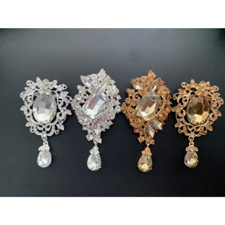 GBK เข็มกลัด คริสตัล สีเงิน สีทอง พร้อมส่ง