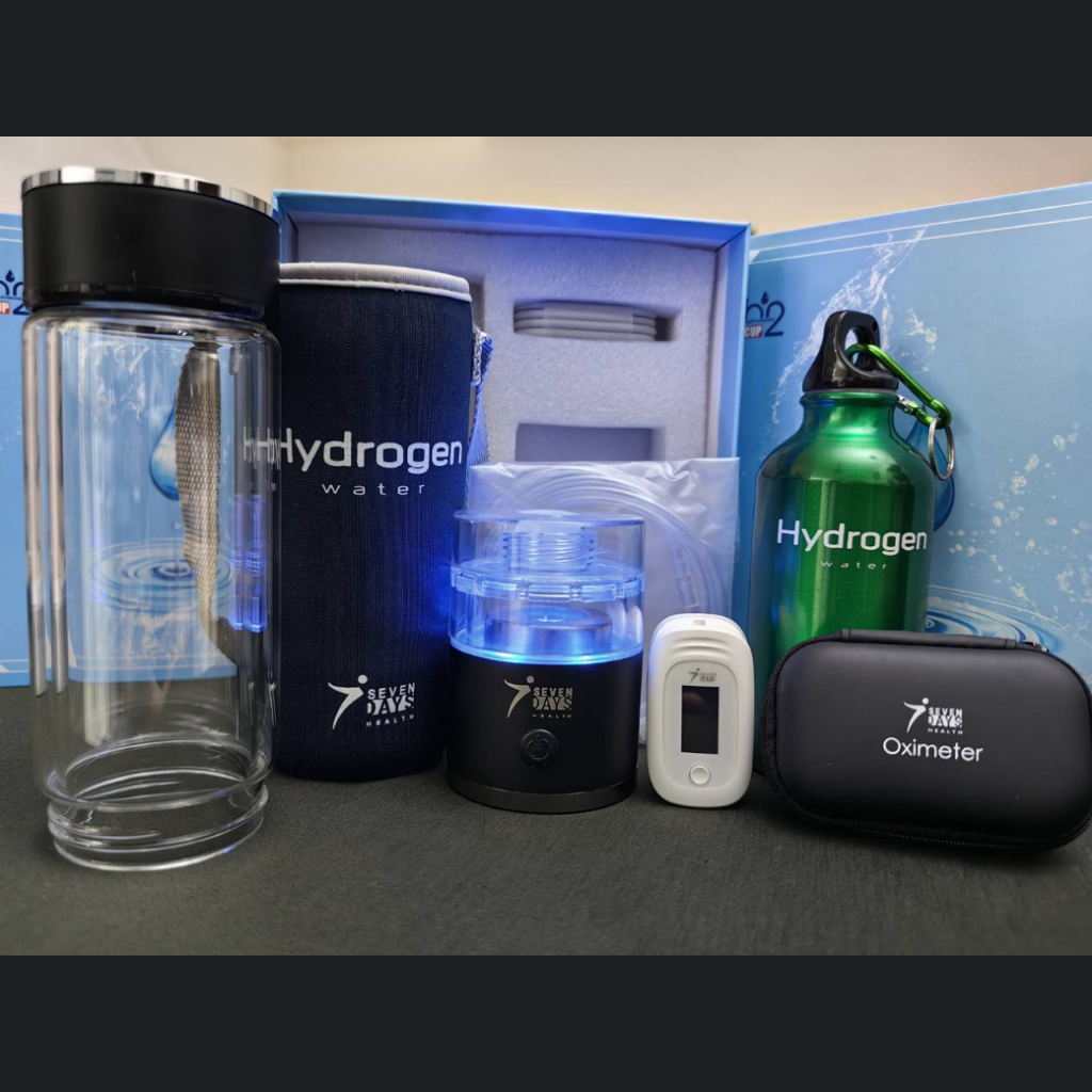 ครบเซต กระบอกน้ำผลิตไฮโดรเจนรุ่นใหม่ 60 นาที  - Hydrogen Rich Water Bottle SPE - Super Set 60 mins