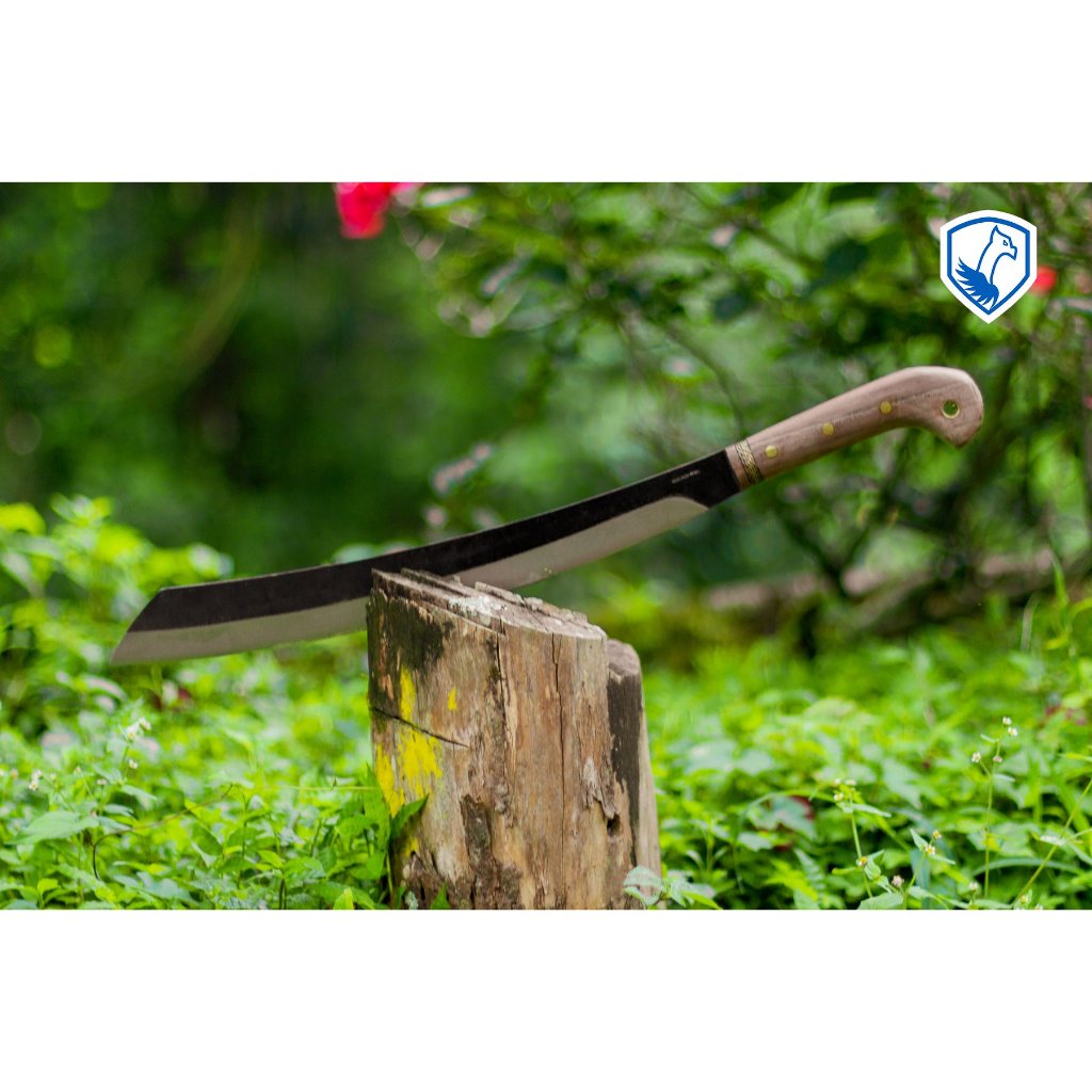 Condor Duku Parang Machete มีด เหล็ก High Carbon Style Machetes พร้อมซองหนังแท้ ด้ามไม้ by Jeep Camp