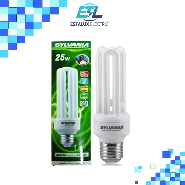 หลอดไฟ SYLVANIA MINI-LYNX ECONOMY 3U 25W E27