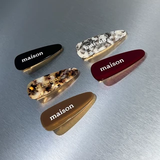 maison KEEPS | Original maison Logo Hair Clip | กิ๊บติดผมราคาต่อชิ้น