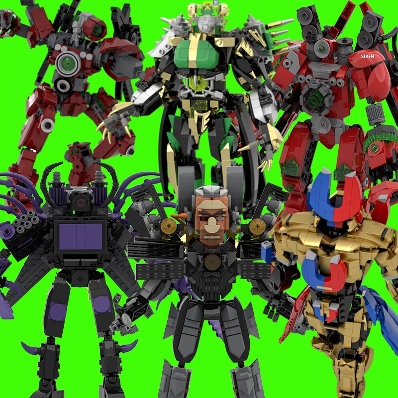 โมเดล skibidi toilet camera man tv man ไททัน speaker man titan clock man titan drill man ตัวต่อ สกีบีดี้ทอยเลท ชุดตัวต่อ