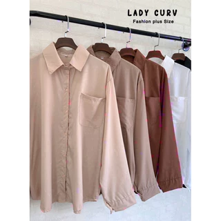 ✅เข้าเพิ่ม พร้อมส่งค่า /LC/ เสื้อเชิ้ตสาวอวบ สีเอิร์ธโทน แนะนำติดตู้ค่ะ #เสื้อผ้าไซส์ใหญ่ สาว อ้วน พลัสไซส์