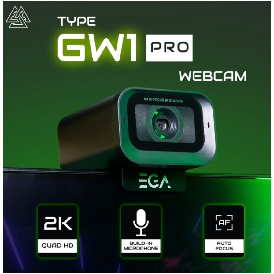EGA TYPE รุ่น GW1 Pro Webcam กล้องเว็บแคม 2K Quad HD