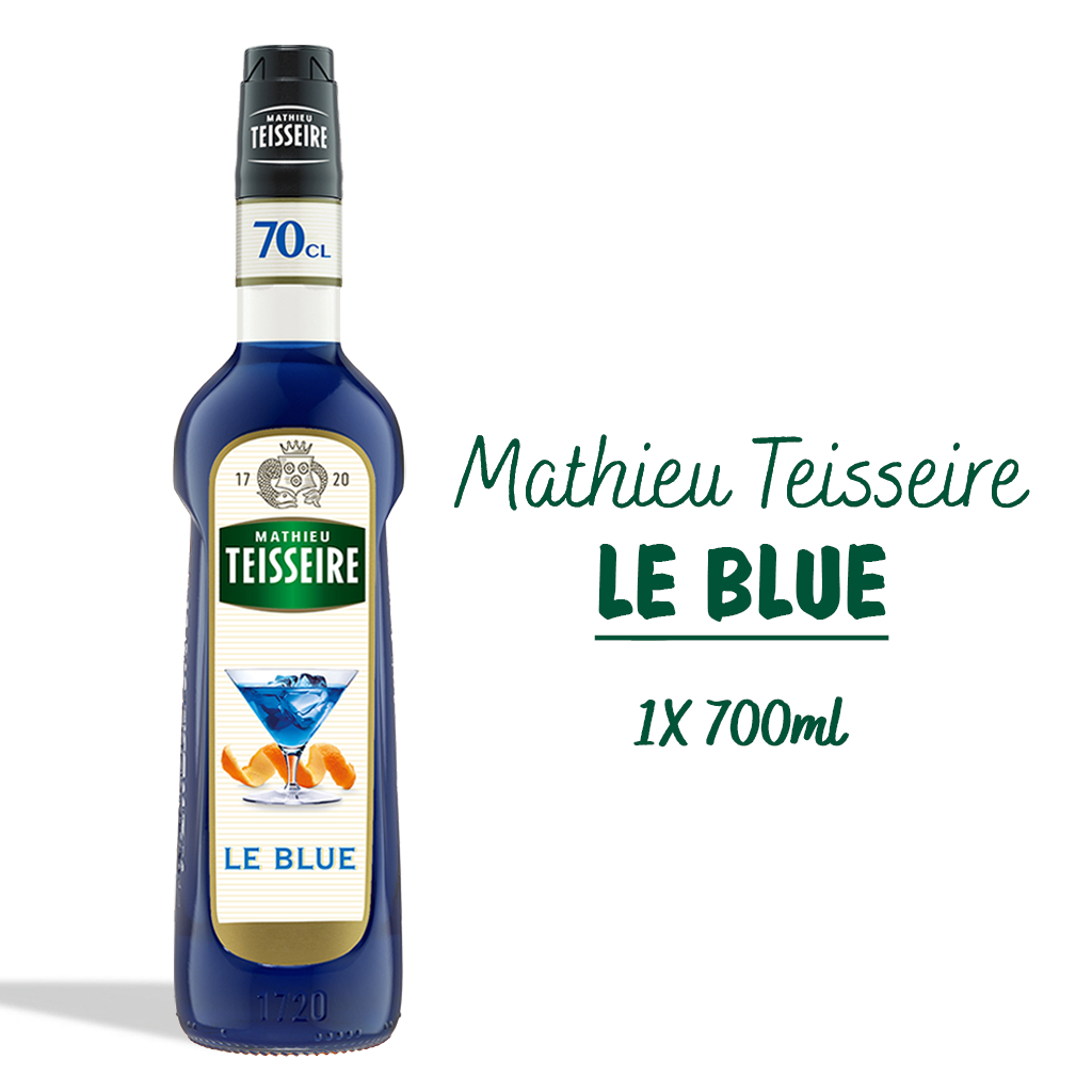 Mathieu Teisseire น้ำเชื่อมกลิ่นบลูคูราเซา 700มล. | Mathieu Teisseire Blue Curacao Syrup