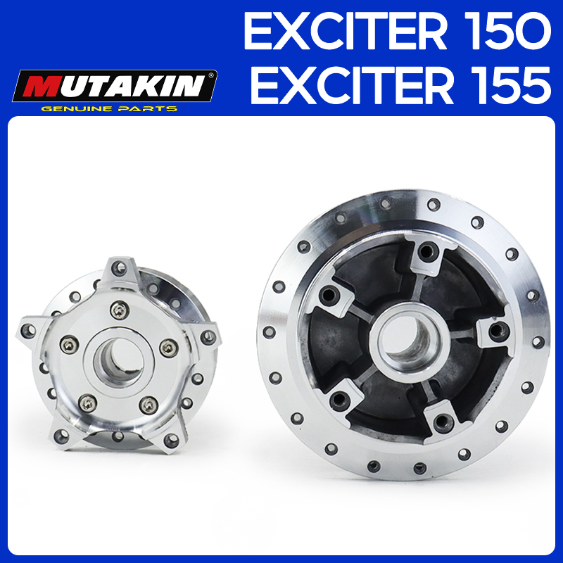 MUTAKIN ดุมกระจก กลึงเงา ดุมกลึงเงาEXCITER150/155 ตรงรุ่นใส่ได้เลย ดุมกลึง สินค้าตรงรุ่นYAMAHA EXCIT