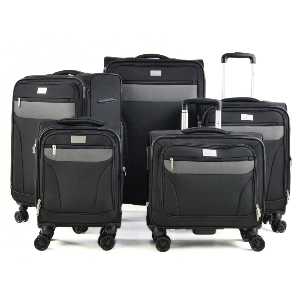 HQ LUGGAGE กระเป๋าเดินทาง ผ้าไนล่อน 4ล้อคู่ 360 ํล็อค TSA รุ่น 8861
