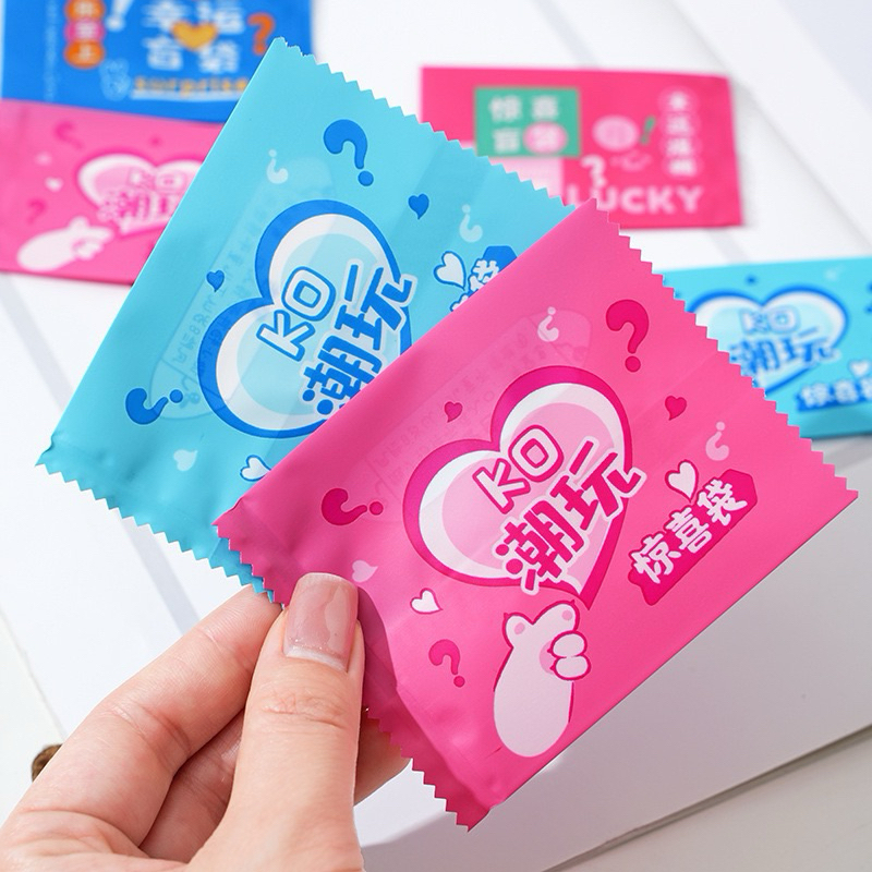 พร้อมส่ง ถุงเปล่า ถุงสุ่ม ขนาด 5x7.5 ซม. 100 ชิ้น     (ใช้ที่หนีบผม)