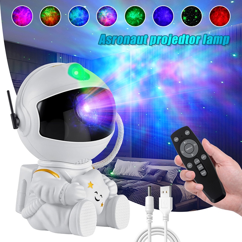 LCMKR Sky Projector โคมไฟโปรเจคเตอร์ 8 โหมดแสง สีขาว ขนาด 12.5x8.5cm