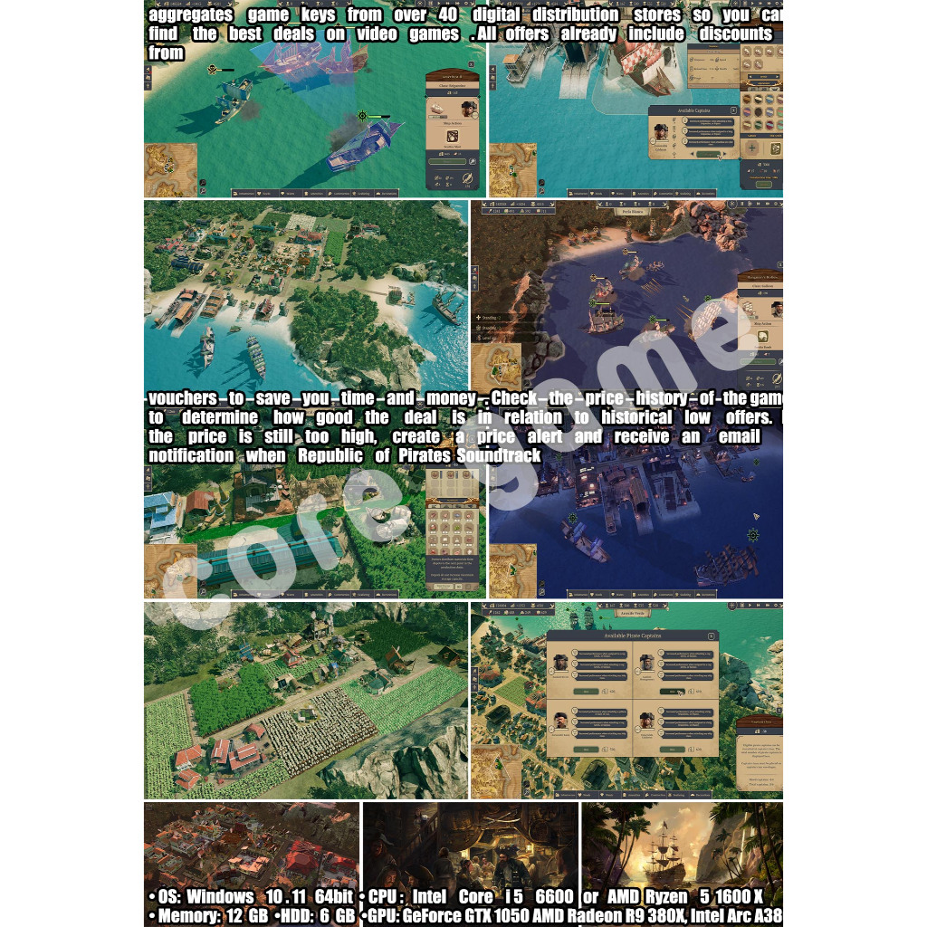 Republic of Pirates Soundtrack Bundle แผ่นและแฟลชไดร์ฟ  เกมส์ คอมพิวเตอร์  Pc และ โน๊ตบุ๊ค