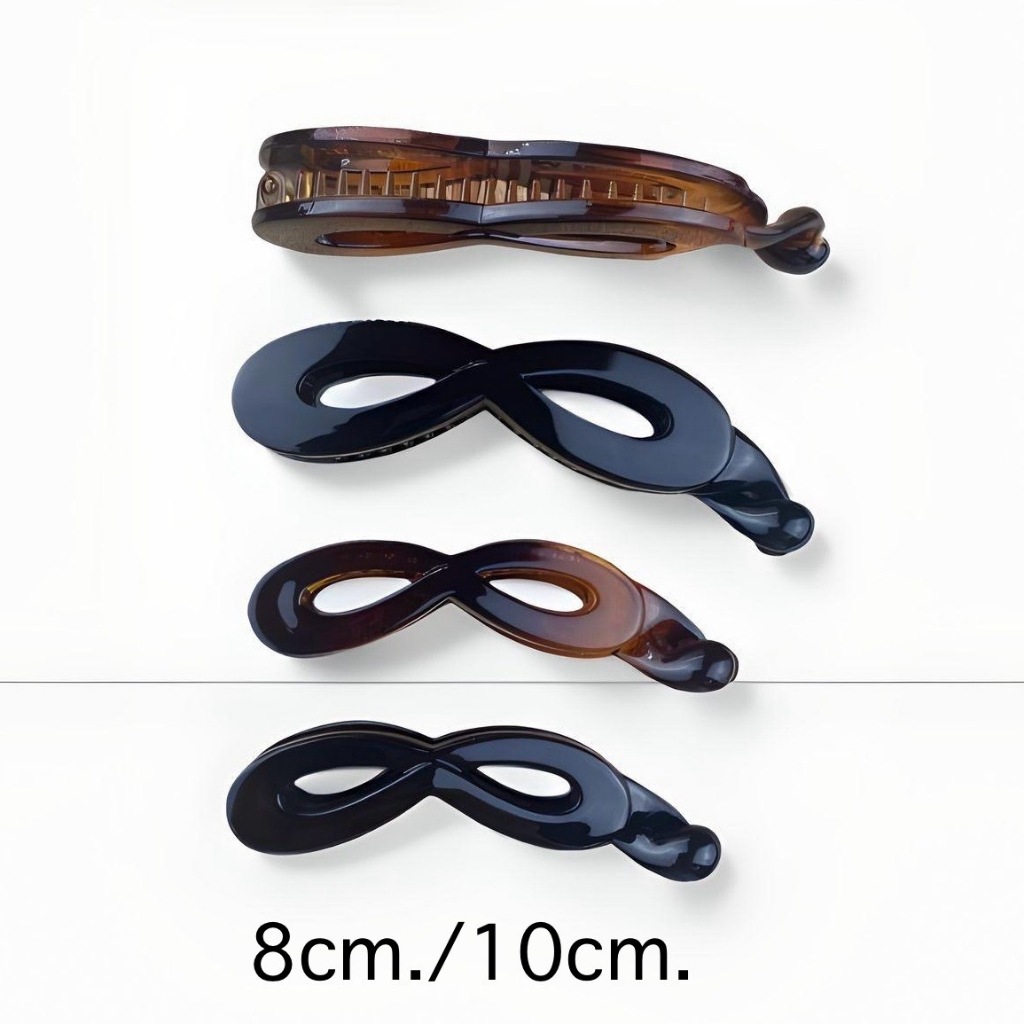 HC07-PT002 กิ๊บหนีบผม หางม้า กิ๊บกล้วย แบบปลายไขว้ ขนาดยาว 8cm.-10cm.วัสดุพรีเมี่ยม นำเข้าจากเกาหลี เรียบหรูดูดี