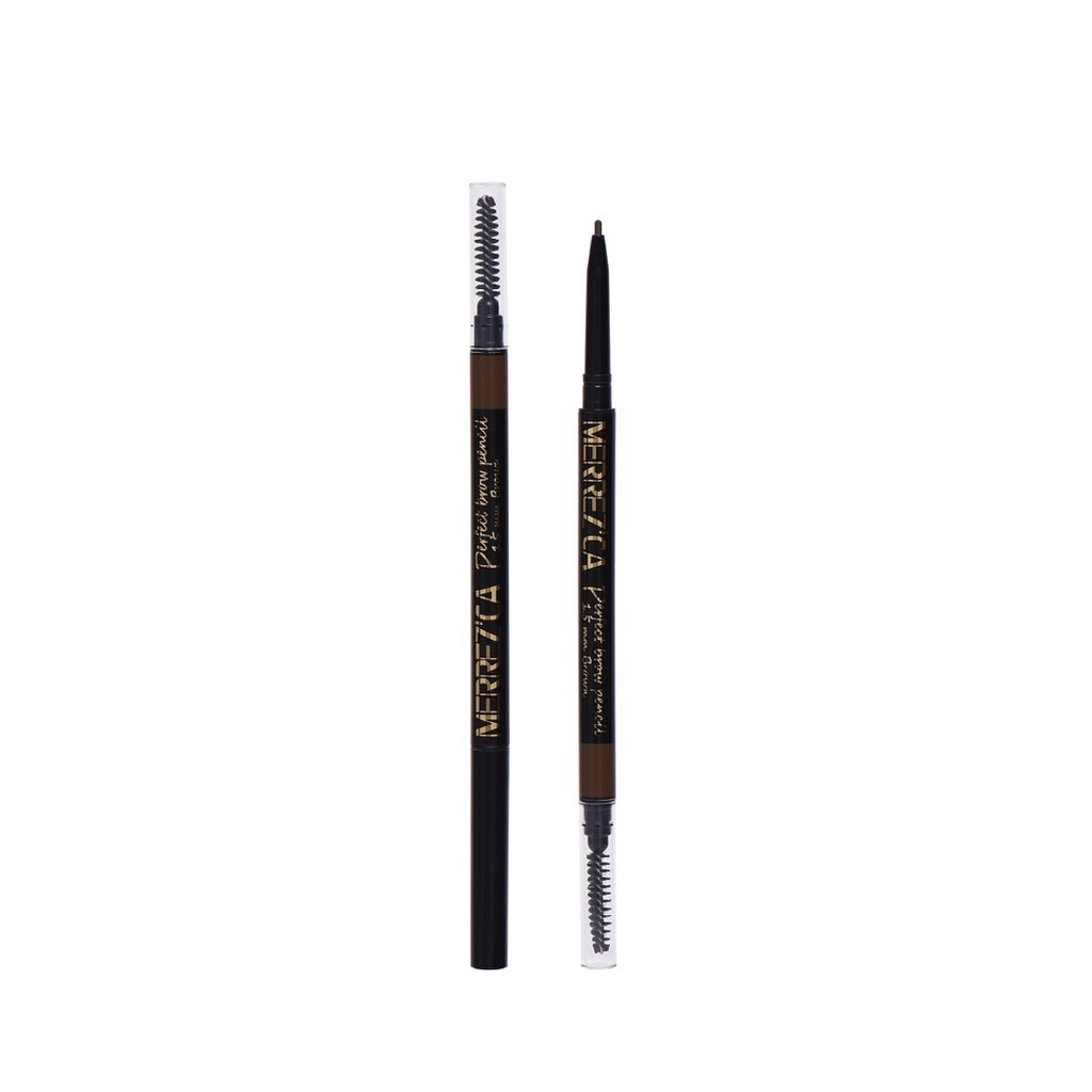 Merrezca Perfect Brow Pencil 1.5 mm. ดินสอเขียนคิ้วเมอร์เรซก้า เขียนคิ้วหมุน เพอร์เฟคบราวน์ ขนาด 1.5 มม. (สินค้าแท้)