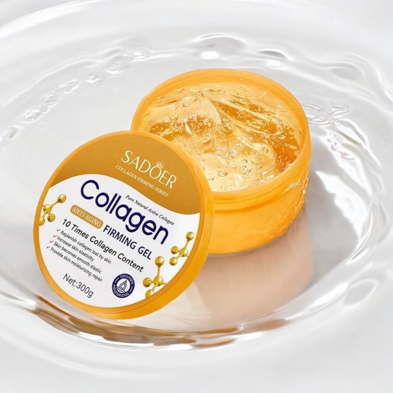 SADOER COLLAGEN FIRMING SERIES ช่วยซ่อมแซม ช่วยให้ผิวยืดหยุ่น นุ่มลื่น และชุ่มชื้น มีคอลลาเจน ขนาด 300g. กระปุกสีทอง
