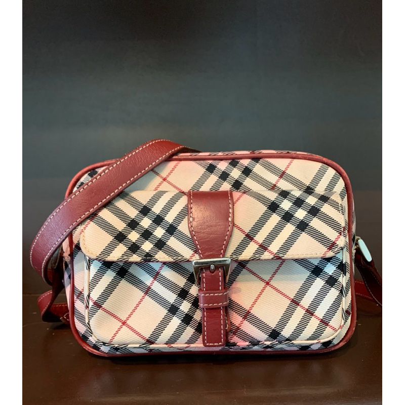 Burberry Blue Label Shoulder bag Sling Bag Nova Check Authentic กระเป๋า มือสอง ของแท้ ญี่ปุ่น