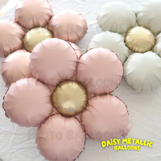 [ร้านไทย] - 🏵️ ลูกโป่งฟอยล์ดอกเดซี่สีเมทัลลิก ขนาดใหญ่ มี 5 สี 🏵️