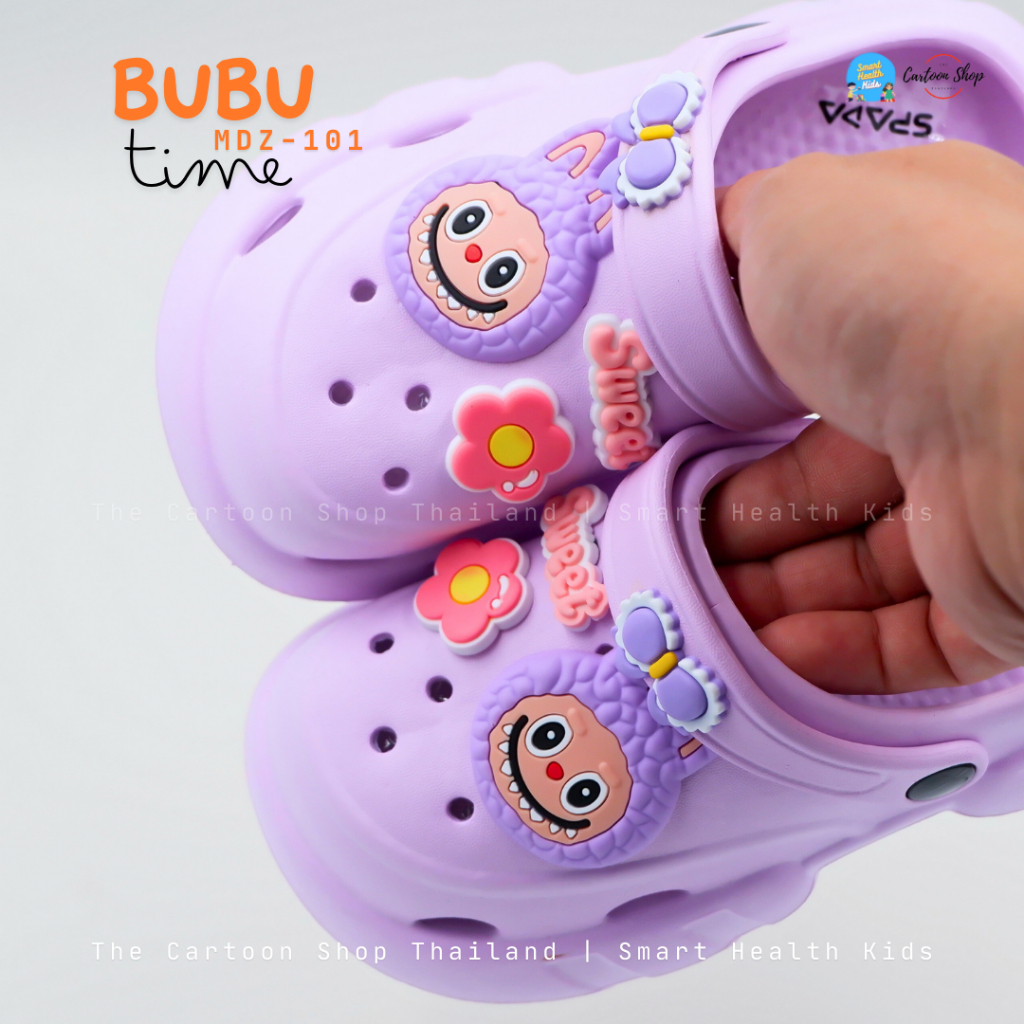 รองเท้าหัวโต รองเท้าเด็ก SPADA บูบู้ Bubu นุ่ม เบา ใส่สบาย ไซส์ 30-35 มี 5 สีพาสเทล น่ารัก ฟ้า ขาว บานเย็น ม่วง ชมพูพีช