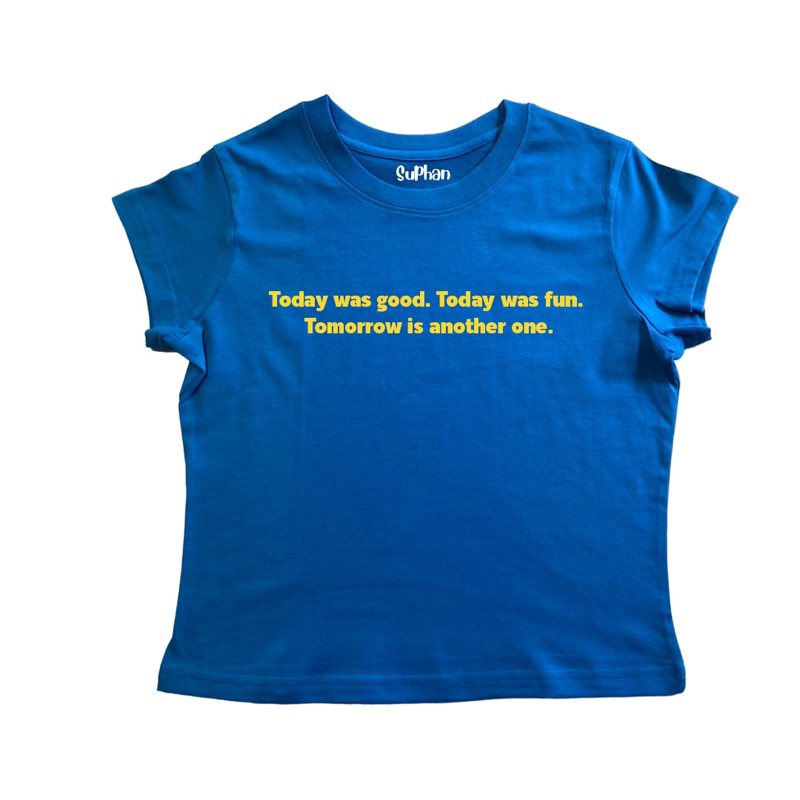 💥chicchi.cshop | เสื้อยืด baby tee ลาย today was good. พร้อมส่ง น่ารักมสก ใส่สบายสุดๆ - รูปที่ 2