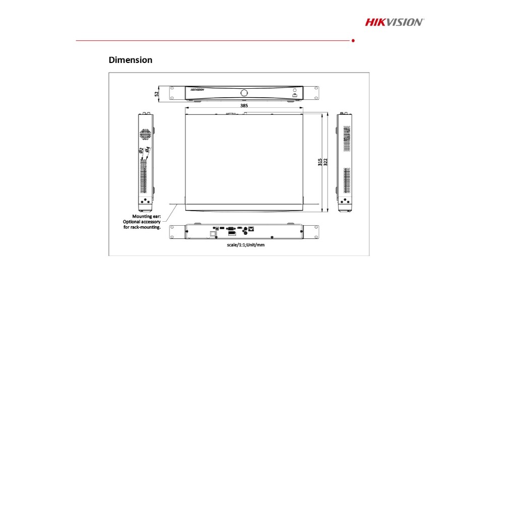 HIKVISION เครื่องบันทึกกล้องวงจรปิด 8CH 1U K Series AcuSense 4K NVR รุ่น DS-7608NXI-K2(D)