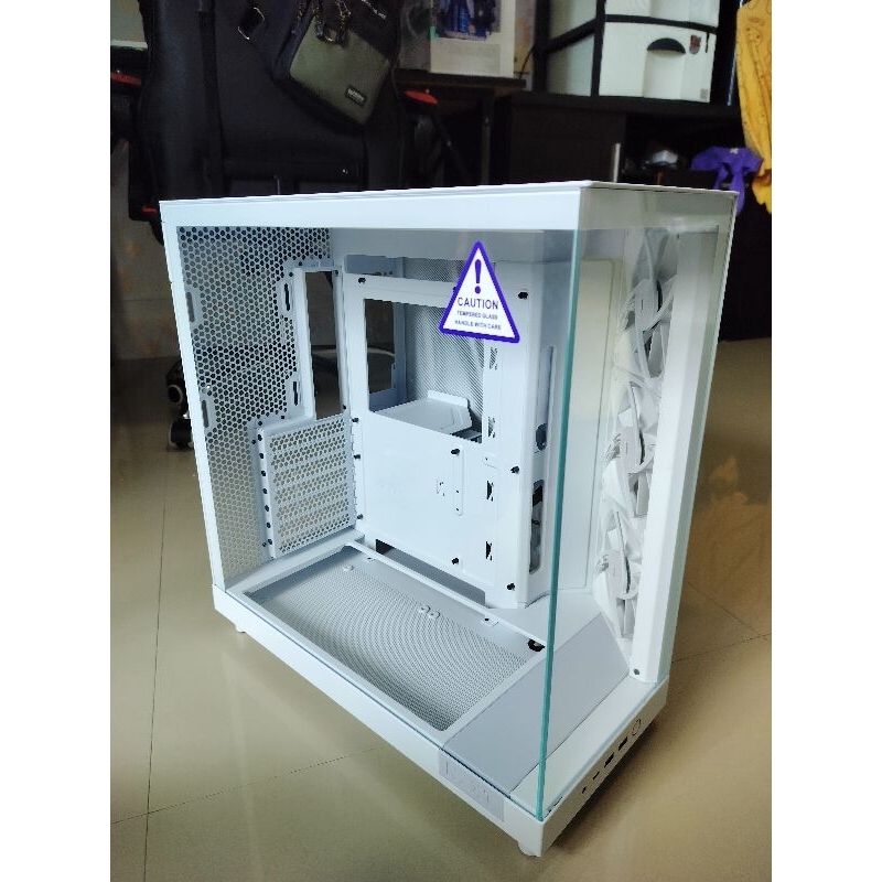 CASE (เคส) NZXT H6 FLOW (MATTE WHITE) (ATX)