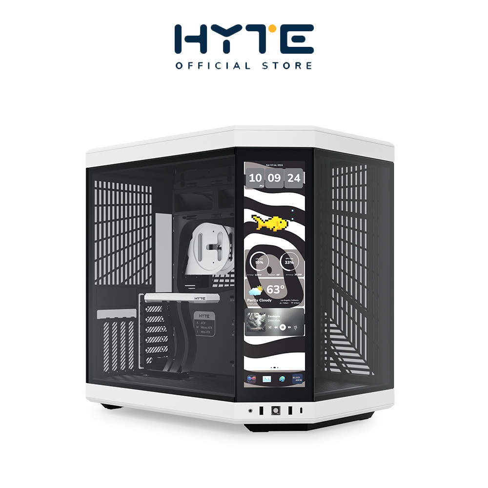HYTE Y70 14.9 TOUCH INFINITE BLACK/WHITE (Computer case / เคสคอมพิวเตอร์)