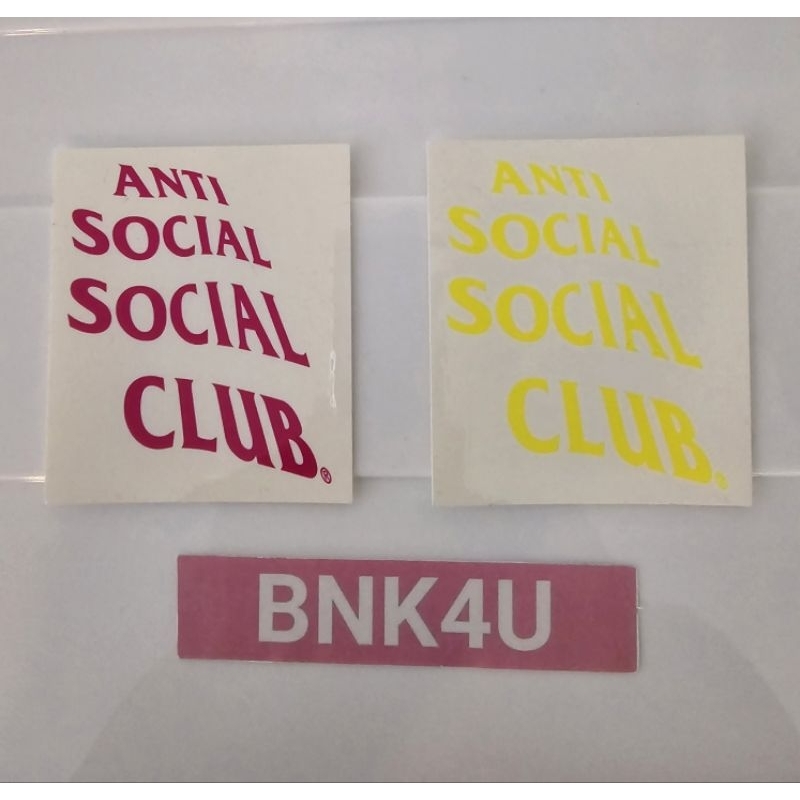 [ ของแท้ ] สติ๊กเกอร์ ANTI SOCIAL SOCIAL CLUB ของใหม่ พร้อมส่ง